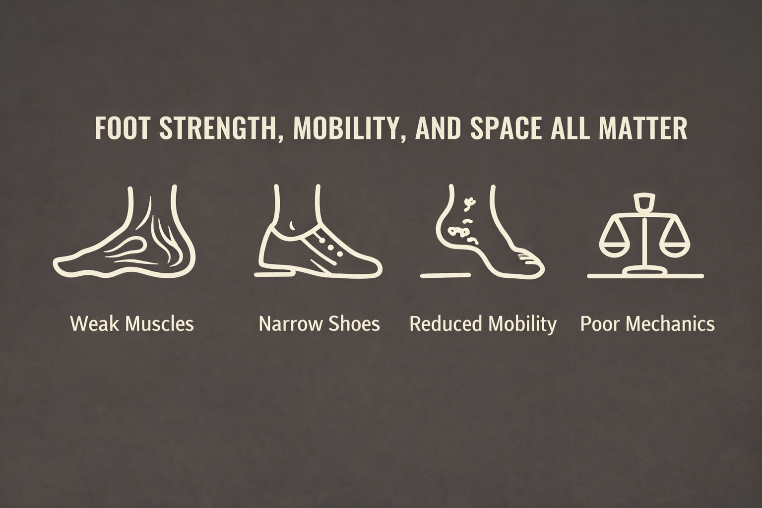 Foot strength mobility and balance illustration